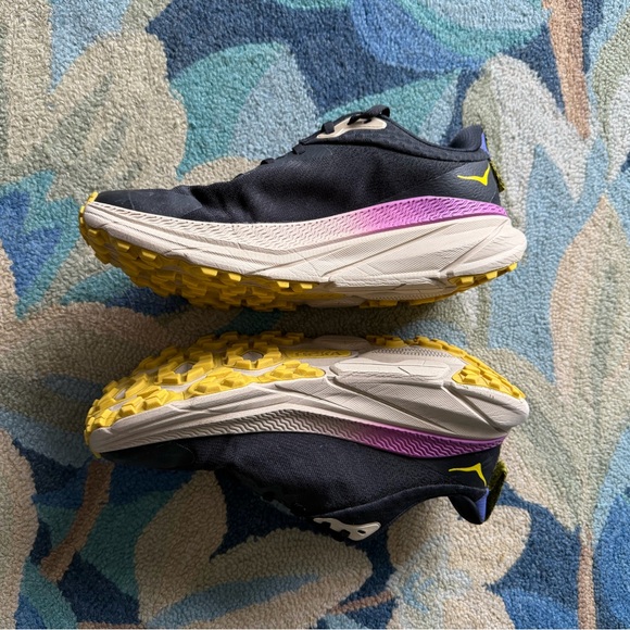 Hoka Women's Black and Teal Athletic Shoes - Picture 4 of 8